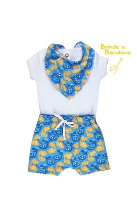 conj bandana azul