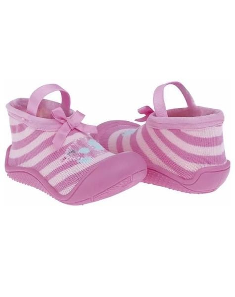 meia pimpolho solado cano baixo beb menina rosa listra flor d nq np 955795 mlb40789423074 022020 f