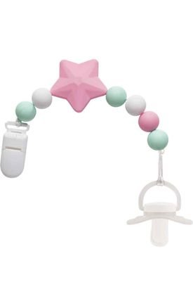 7981 prendedor de chupeta estrelinha rosa