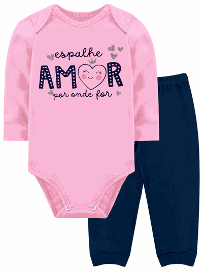 CONJUNTO BEBE BODY + PANTALON